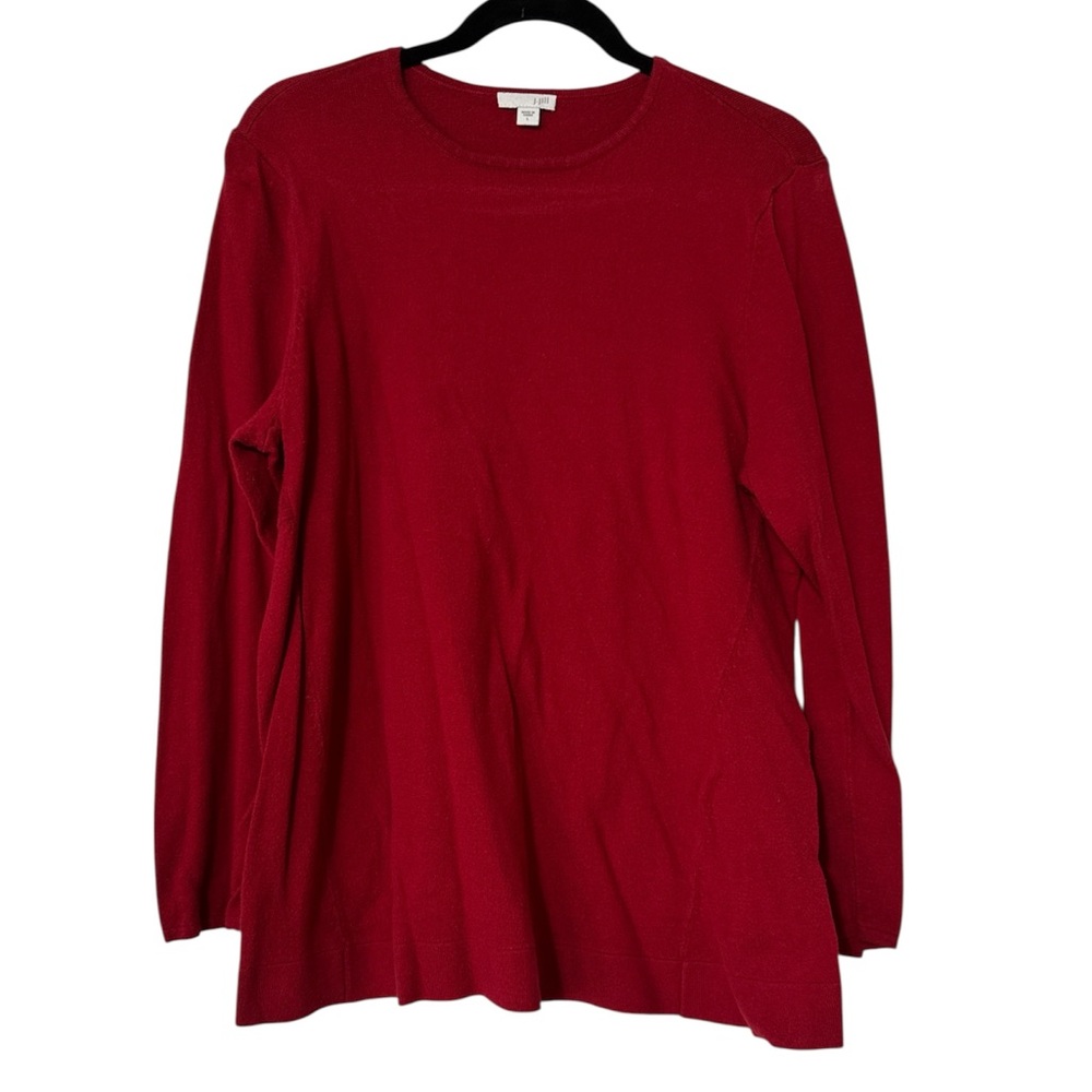 J. Jill Rich Red Long Sleeve Top